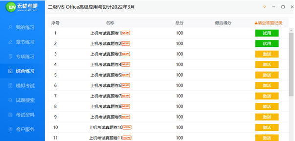 无忧考吧计算机二级破解2023 第2张图片