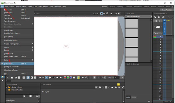 opentoonz如何设置中文？1