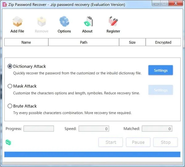 Zip Password Recovery免注册版 第2张图片