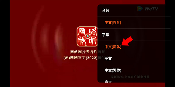 设置简体字幕截图2