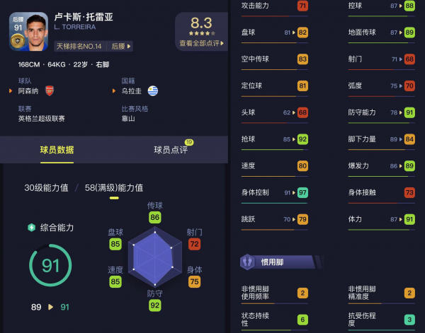实况足球球员数据攻略1