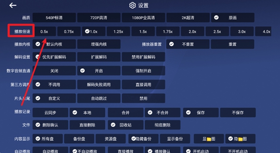 设置播放速度2
