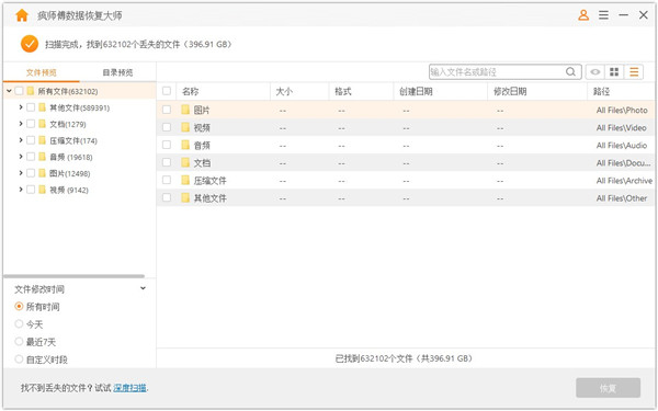 疯师傅数据恢复大师WIN版下载截图12
