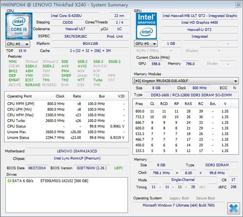 HWiNFO64汉化绿色版使用说明截图2