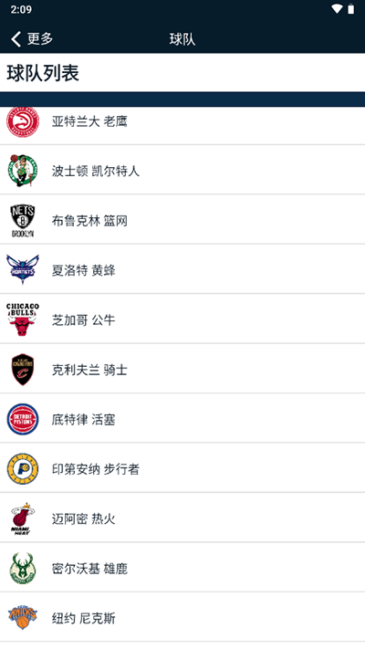 查看各球队的数据3