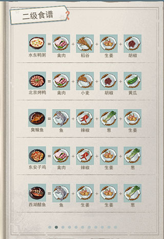 1-5级菜谱秘方2
