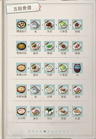 1-5级菜谱秘方5