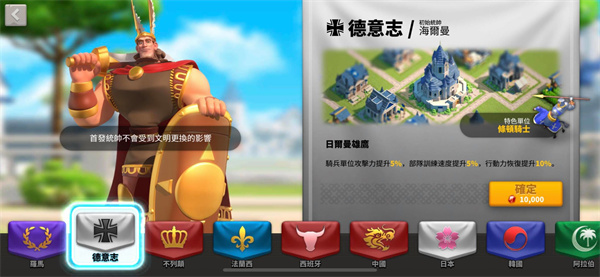 文明详解截图2德意志-日尔曼雄鹰