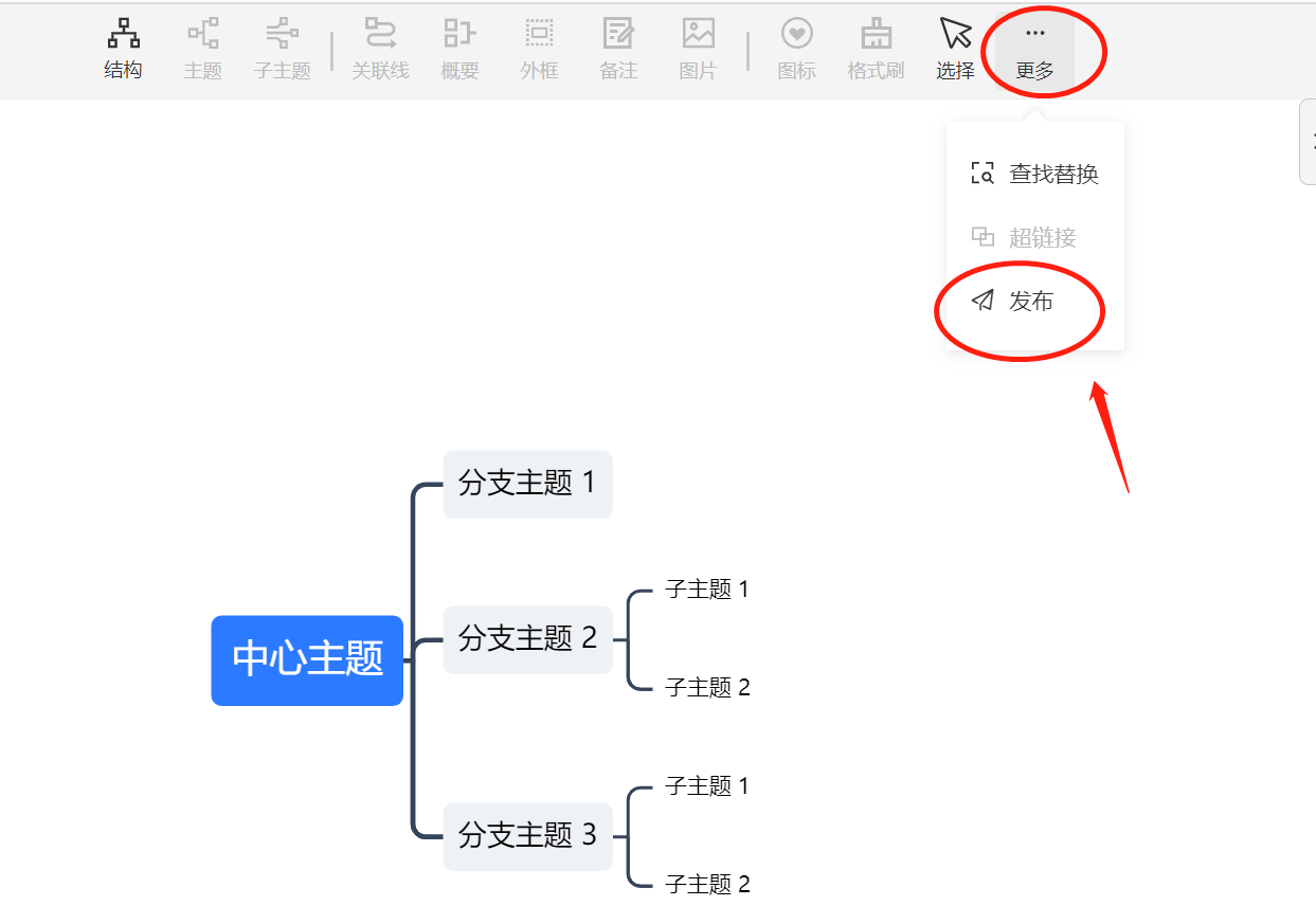 怎样发布思维导图模板截图4