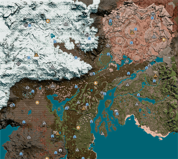 重要地点分布图