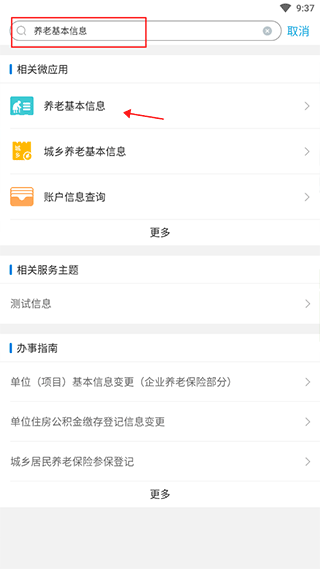 养老金信息查询2