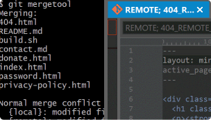 本地difftool/mergetool集成截图