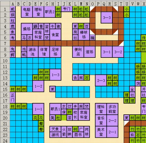湖畔镇布局图