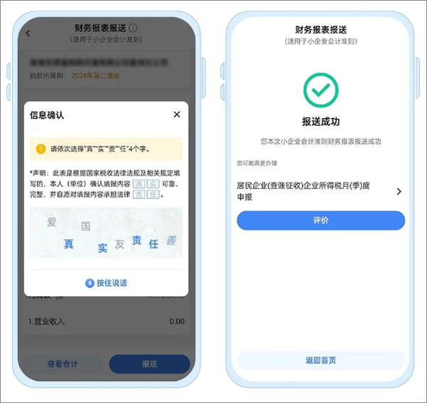 报送财务报表截图4