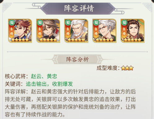 阵容推荐截图2
