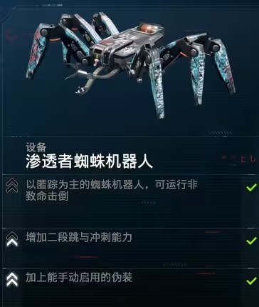 渗透者蜘蛛机器人