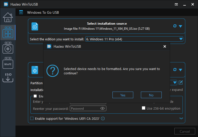 创建 Windows 11 To Go4
