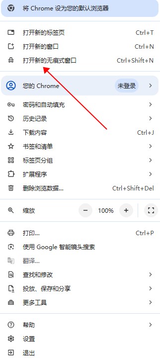 开启无痕浏览模式方法截图2