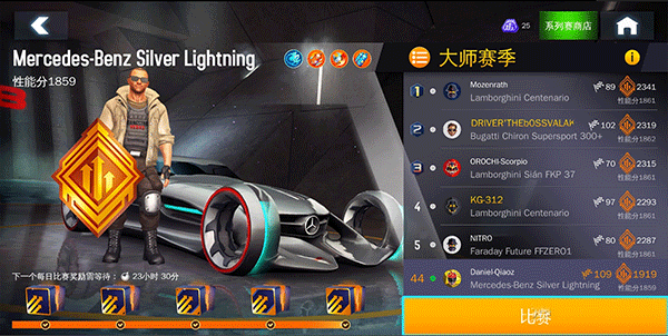 世界赛各分段用车截图2