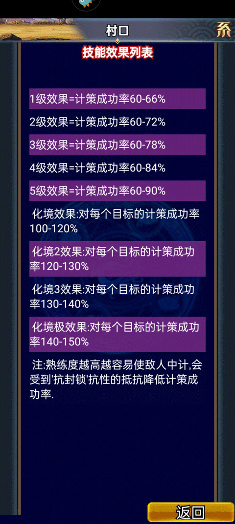 武士、文人、异人技能图文介绍截图8
